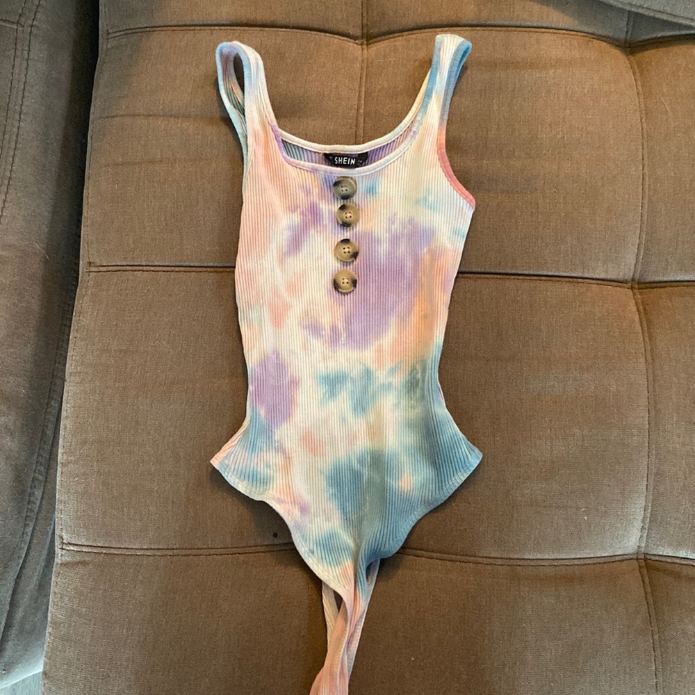 SHEIN multi color 4-button jumpsuit